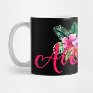 Aloha Hawaii From The Island - Feel the Aloha Flower Mug